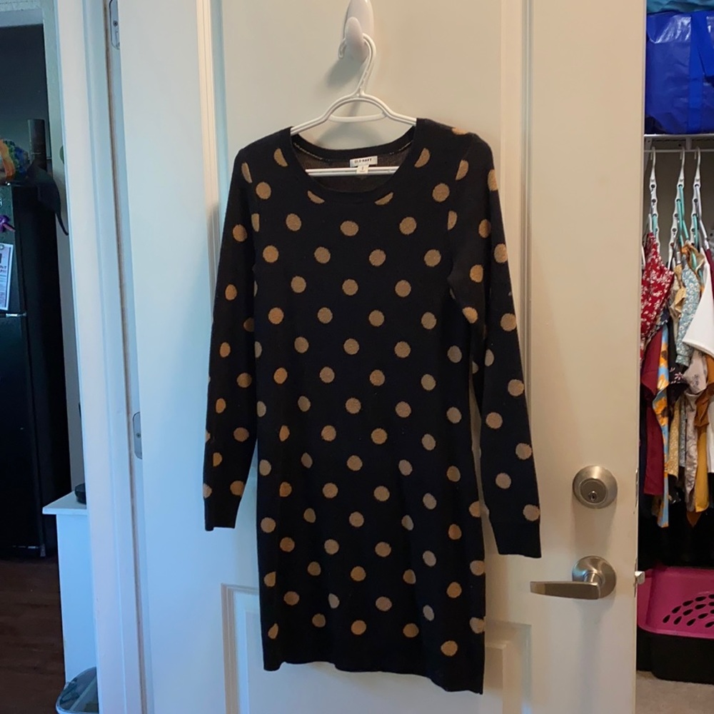 Old Navy polka dot sweater dress